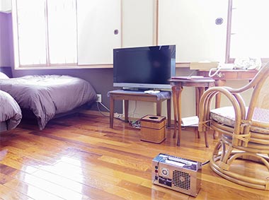オゾンメイドを利用した脱臭手順